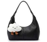 Aulenge Borsa a Tracolla Donna di Tendenza Media Borsa Mezzaluna Elegante Borsetta Piccola per Donna Borsa di Tendenza Donna Leggera per Quotidiano Lavoro Nero