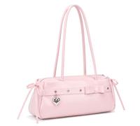 Aulenge Piccola Borsa a Mano Donna Retro Piccola Y2K Borsa a Mano Donna | Design Fiocco, Materiale PU, Stile Y2K, per Festa Matrimonio Quotidiano Lavoro