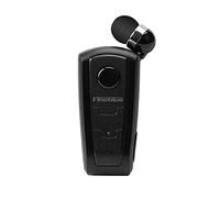 Auleset 1Pc Fineblue F910 Auricolare Mini Vibrazione Promemoria ABS Wireless Bluetooth 4.0 Retrattile Pratico Auricolare Compatibile per la Corsa - Nero