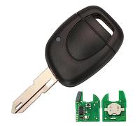 AULESSE 1 Tasti Guscio Chiave Telecomando Clio 2 con Chip PCF7946 433MHz Chiave Telecomando per Renault Clio 2 Kangoo 1 Twingo Master 2001-2006 Telecomandi Auto Chiave Guscio con Lama NE73
