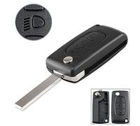 AULESSE 3 Tasti Auto Guscio Chiave Telecomando di Ricambio | Pieghevole Chiave Guscio, Per Citroen C2 C3 C4 C5 C6 C8 C-Quatre C-Triomphe Xrasa Picasso, Peugeot 307 407, CE0523-HU83 Lama