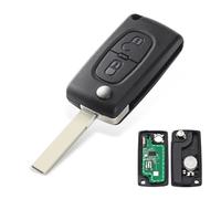 AULESSE FSK 2 Tasti Chiave Telecomando 433 MHz ID46 (PCF7961) Elettronico Programmabile Auto Guscio Chiave per Peugeot 207 307 308 407 807 3008 5008 Expert Citroen C2 C3 C4 C5 C6 -CE0536 - HU83
