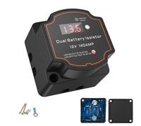 AULESSE Relè Sensibile Alla Tensione, 12V 140A Manuale/Automatica VSR | Isolatore a Doppia Batteria, con Display a LED, IP68 Impermeabile Relè Isolatore, Per ATV UTV Barca Camper