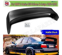 AULIA SPOILER BAMBIO POSTERIORE PER BMW SERIE 3 E36 320i 328i SEDAN COUPE M3 GT STYLE 1990-1998 Spoiler splitter coda Ala nera opaca
