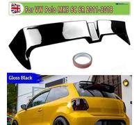 AULIA SPOILER Tetto POSTERIORE PER VW POLO MK5 6R 6C Hatch 2009-2017 OETTINGER STYLE NERO LUCIDO Tetto Posteriore Grande Spoiler Accessori Auto gloss black