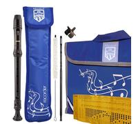 Aulos 303N Elite - Flauto dolce soprano per la scuola, include flauto dolce, mocio per la pulizia, asta per la pulizia profonda, custodia imbottita e borsa per spartiti - ideale per principianti della