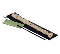Aulos C-soprano Flauto dolce Elite 302B - color avorio - diteggiatura tedesca, con doppi fori - con custodia, scovolino, tabella delle diteggiature - poggiadito rimovibile - 3 pezzi