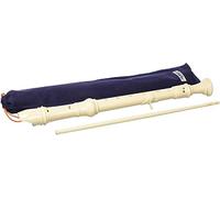 AULOS Flauto dolce soprano Aulos Elite 303A (diteggiatura barocca, completo di borsa, tergicristallo e tabella di diteggiatura, resina sintetica), avorio