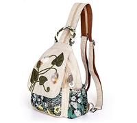AULUDA Borsa a tracolla convertibile da ragazza, realizzata a mano, in tela, di alta qualità, casual, da donna, Palude Verde, M