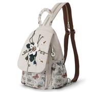 AULUDA Borsa a tracolla convertibile da ragazza, realizzata a mano, in tela, di alta qualità, casual, da donna, Motivo blu., M