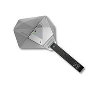 Aulumu A39 Custodia geometrica per AirPods Pro 3 con serratura, custodia protettiva con fibbia in nylon, armatura in lega, custodia per Apple per AirPods Pro di terza generazione (2025), nero