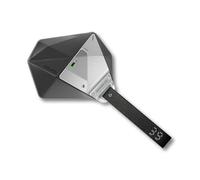 Aulumu A39 Custodia geometrica per AirPods Pro 3 con serratura, custodia protettiva con fibbia in nylon, armatura in lega, custodia per Apple per AirPods Pro di terza generazione (2025), nero