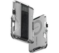 Aulumu G03 Portacarte magnetico trasparente | Portafoglio magnetico compatibile MagSafe | Multifunzione - Supporto/Impugnatura per telefono | Apribottiglie | Carta schermante RFID - Bianco Traslucido