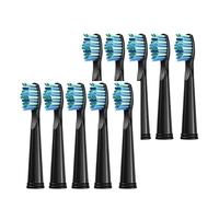 AuLYn Testine di Ricambio for spazzolino Elettrico da 20 Pezzi compatibili con 507/508/551/515/917/959/2011/D1/D3/D7/D8 (Color : Black 10)
