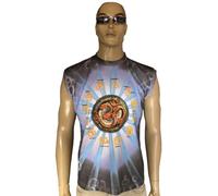 Aum Ohm Mantra Shiva Hindu Karma Tatuaggio Designer No Guaina Uomo T-Shirt G: M