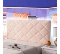 AuMarndi Copertura per Testiera Copri Testata del Letto Matrimoniale Velluto Copri Testiera Cuscini Da Lettura Copri Testata Letto Singolo Elastico All-Inclusive Coperchio Testata Letto,rosa-150cm