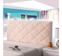 AuMarndi Copertura per Testiera Copri Testata del Letto Matrimoniale Velluto Copri Testiera Cuscini Da Lettura Copri Testata Letto Singolo Elastico All-Inclusive Coperchio Testata Letto,rosa-100cm