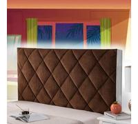 AuMarndi Copertura per Testiera Copri Testata del Letto Matrimoniale Velluto Copri Testiera Cuscino Per Testata Letto Matrimoniale Cover Antipolvere Decorazione Camera Letto,marrone-220cm