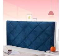 AuMarndi Copertura per Testiera Copri Testiera Letto 1 Piazza E Mezza 135x65 Copri Schienale Addensare La Fodera Della Testiera Del Letto Velluto Elasticizzato Tessuto Universale,blu-200cm