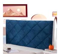 AuMarndi Copertura per Testiera Copri Testiera Letto 1 Piazza E Mezza 135x65 Copri Schienale Addensare La Fodera Della Testiera Del Letto Velluto Elasticizzato Tessuto Universale,blu-100cm