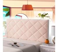 AuMarndi Copertura per Testiera Copri Testiera Letto 1 Piazza E Mezza 135x65 Copri Schienale Addensare La Fodera Della Testiera Del Letto Velluto Elasticizzato Tessuto Universale,rosa-160cm