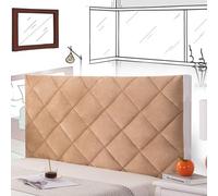 AuMarndi Copertura per Testiera Copri Testiera Letto 1 Piazza E Mezza 135x65 Copri Schienale Addensare La Fodera Della Testiera Del Letto Velluto Elasticizzato Tessuto Universale,champagne-150cm