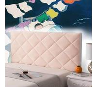 AuMarndi Copertura per Testiera per Letto, Copri Testata Letto Fodera Elastica Protezione Estensibile Accessori Testiera Copertura Fodera all-Inclusive Addensare Anti-collisione Cuscino,rosa-200cm