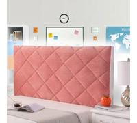 AuMarndi Copertura per Testiera per Letto Copri Testata Letto Matrimoniale/Singolo Imbottita Estensibile Accessori Testiera Copertura Fodera per Testiera Imbottita per Camera da Letto,rosso-100cm