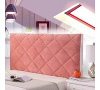 AuMarndi Copertura per Testiera per Letto Copri Testata Letto Matrimoniale/Singolo Imbottita Fodera Protezione, Elastica A Tinta Unita Cover Decorazione Camera, Anti-Graffio Anti-Polvere,rosso-120cm