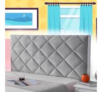 AuMarndi Copertura per Testiera per Letto Elastica Copritestata Letto Antipolvere Elastica Per Letto Fodera Premium Protezione Coprire Antipolvere Cover Addensare AntiGraffio,argento-180cm