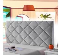 AuMarndi Copertura per Testiera per Letto Elastica Copritestata Letto Antipolvere Elastica Per Letto Fodera Premium Protezione Coprire Antipolvere Cover Addensare AntiGraffio,argento-190cm