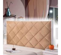 AuMarndi Copertura per Testiera per Letto Elastica Copritestata Letto Antipolvere Elastica Per Letto Fodera Premium Protezione Coprire Antipolvere Cover Addensare AntiGraffio,champagne-220cm