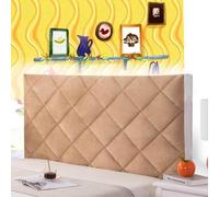 AuMarndi Copertura per Testiera per Letto Elastico Copri Testiera Letto Fodera Testiera Letto Protezione Mobili Fodera Copertura Antipolvere Lavabile per Decorazione Camera Letto,champagne-120cm