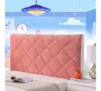 AuMarndi Copertura Testiera Letto Matrimoniale Copritestata Letto Matrimoniale Cuscini Per Testiera Letto Grandi Velluto Decorazione Camera, Anti-Graffio Anti-Polvere,rosso-190cm