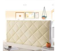 AuMarndi Copri Testata del Letto Matrimoniale Copri Testiera del Letto Copritestata Imbottita Copritestiera Letto Matrimoniale Copertura Fodera Antipolvere Decorazione Camera Letto,giallo-220cm