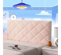 AuMarndi Copri Testata del Letto Matrimoniale Copri Testiera del Letto Copritestata Imbottita Copritestiera Letto Matrimoniale Copertura Fodera Antipolvere Decorazione Camera Letto,rosa-190cm