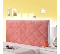 AuMarndi Copri Testata Letto Matrimoniale Imbottita Bianco Fodera per Testiera Letto Singolo Protettiva Letto Imbottito Singolo Matrimoniale Velluto Elasticizzato Tessuto Universale,rosso-200cm