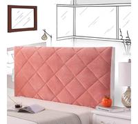 AuMarndi Copri Testiera del Letto Copritestiera Imbottita Fodera per Letto Matrimoniale Protettiva Letto Imbottito Singolo Matrimoniale per Testiera Imbottita per Camera da Letto,rosso-100cm