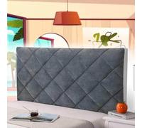 AuMarndi Copri Testiera del Letto Elasticizzata Testiera del Letto Rivestimento Copritestata Cuscini Da Lettura Copri Testata Letto Singolo Testata Letto Imbottita Copri Testiera Letto,grigio-160cm