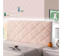 AuMarndi Copri Testiera del Letto Elasticizzata Testiera del Letto Rivestimento Copritestata Cuscini Da Lettura Copri Testata Letto Singolo Testata Letto Imbottita Copri Testiera Letto,rosa-190cm