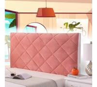 AuMarndi Copri Testiera del Letto Imbottito Copritestata Elasticizzata per Letto Protezione Mobili Fodera Copertura Antipolvere Velluto Fodera Protezione Anti-collisione,rosso-180cm