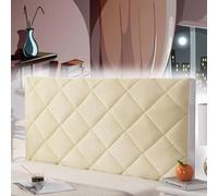 AuMarndi Copri Testiera Letto Matrimoniale Bianco Copri Schienale Letto Singolo Nero Cuscini Testata Letto Una Piazza E Mezza Elastico All-Inclusive Coperchio Testata Letto,giallo-100cm