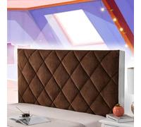 AuMarndi Copri Testiera Letto Matrimoniale Bianco Copri Schienale Letto Singolo Nero Cuscini Testata Letto Una Piazza E Mezza Elastico All-Inclusive Coperchio Testata Letto,marrone-190cm