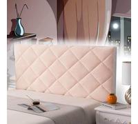 AuMarndi Copri Testiera Letto Singolo 100 Cm Copri Testata Letto Matrimoniale Imbottita Cuscini Lettura Copri Testata Letto Matrimoniale Antipolvere Decorazione Camera Letto,rosa-120cm