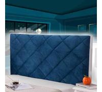 AuMarndi Copri Testiera Letto Singolo Copritestata del Letto Matrimoniale Imbottito Copritestiera Letto Matrimoniale Copertura Fodera per Legno/Ferro/Pelle Copertura Testiera Letto,blu-180cm
