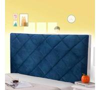 AuMarndi Copri Testiere per Letto Matrimoniale Copritestata Elasticizzata per Letto Singolo Protettiva Letto Imbottito Singolo Matrimoniale Protezione Addensare Elastico all-Inclusive Cover,blu-190cm