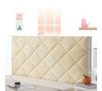 AuMarndi Copritesta Letto Matrimoniale Bianco Copri Testiera Letto Una Piazza E Mezza 140 Cuscini Testata Letto Una Piazza E Mezza Copritestata Protettiva per Decorazione del Letto,giallo-160cm