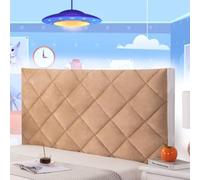 AuMarndi Copritestata Elasticizzata per Letto Contenitore Bianca Testiera Raccordi Rivestimento Per Giroletto Matrimoniale Cover Decorazione Camera, Anti-Graffio Anti-Polvere,champagne-160cm