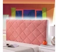 AuMarndi Copritestata Elasticizzata per Letto Contenitore Bianca Testiera Raccordi Rivestimento Per Giroletto Matrimoniale Cover Decorazione Camera, Anti-Graffio Anti-Polvere,rosso-220cm