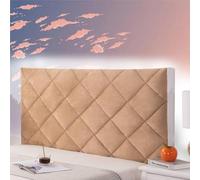 AuMarndi Copritestata Elasticizzata per Letto Contenitore Bianca Testiera Raccordi Rivestimento Per Giroletto Matrimoniale Cover Decorazione Camera, Anti-Graffio Anti-Polvere,champagne-190cm